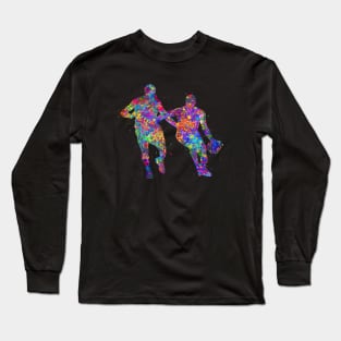 Basketball player watercolor Long Sleeve T-Shirt